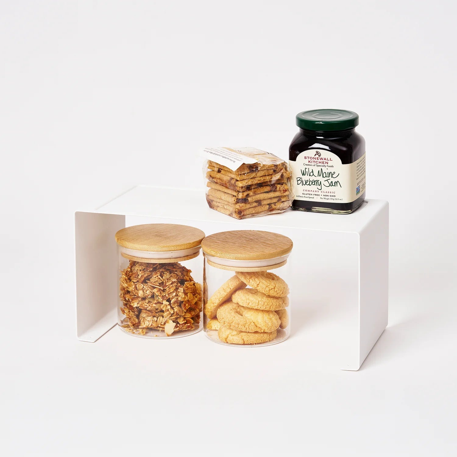 Stackable Countertop Shelf - Two Sizes - Steel