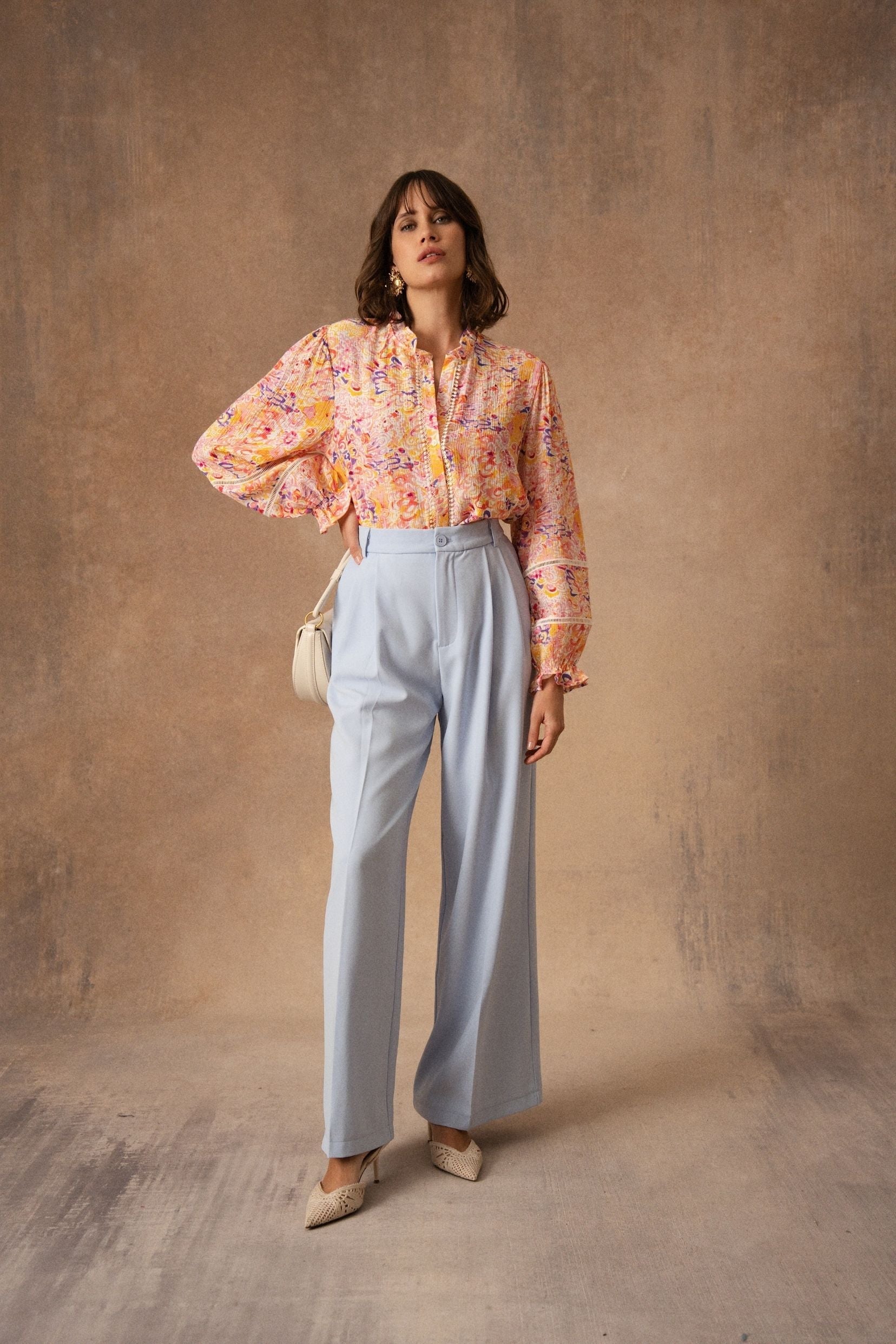 Isaline Trousers - Khaki Beige