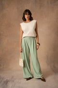 Isaline Trousers - Khaki Beige
