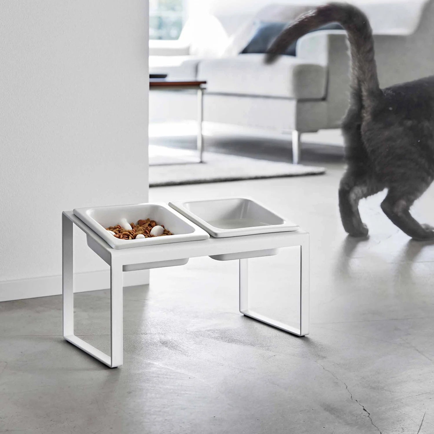 Slow Feeder Pet Bowl - Steel + Ceramic