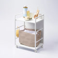 Two-Tier Hideaway Storage Cart (24" H) - Steel